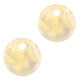Resin pendant 12mm - Sand beige transparent